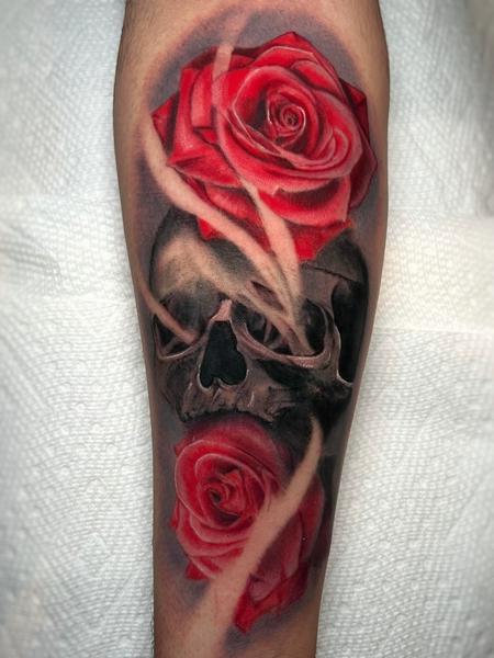 Tattoos - Skull & Roses - 147199