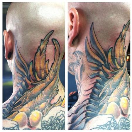 Tattoos - Bio Organic Neck tattoo - 84196