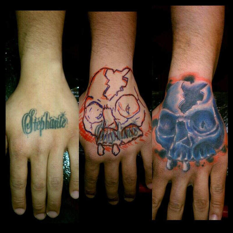 Tattoo Hand Cover | free hand cover up by bobby cimorelli tattoonow Tattoo Hand Cover | free hand cover up by bobby cimorelli tattoonow