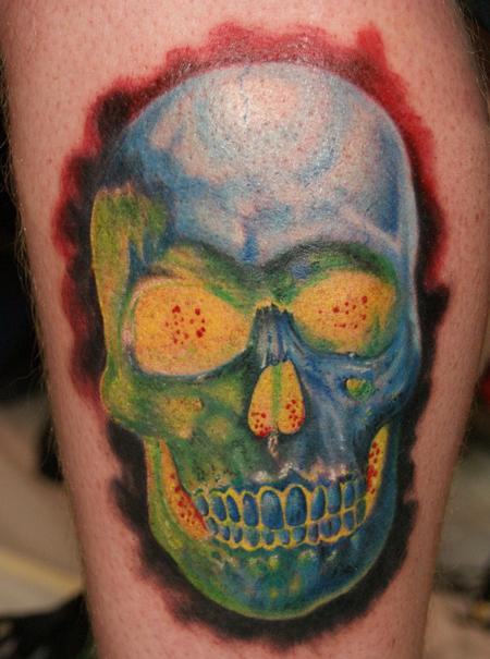 Hal Sawyer - A little funky color skull