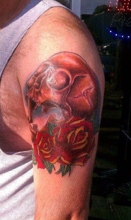 Bobby Cimorelli - skully & roses coverup
