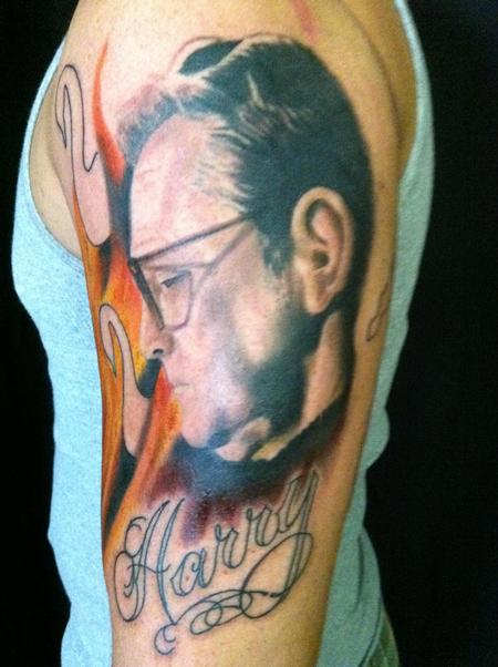Hal Sawyer - Custom half sleeve in progress