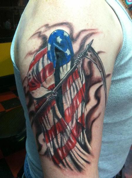 Tattoos - Bobby Cimorelli - Patriotic Reaper