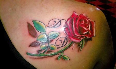 Tattoos Tattoos Body Part Shoulder Little rose action