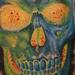 Tattoos - A little funky color skull - 56152