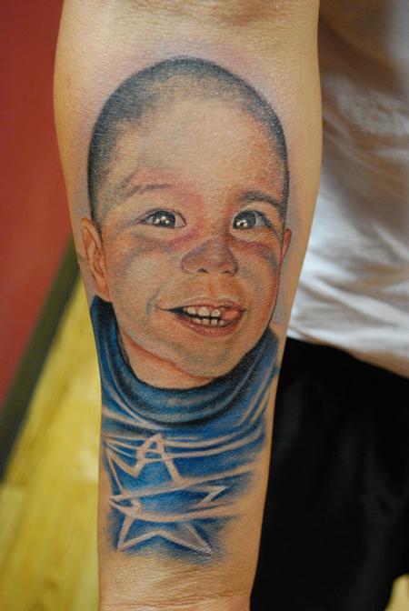 David Vallejo - little cowboys fan portrait.