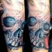 Tattoos - skull n rose - 74414