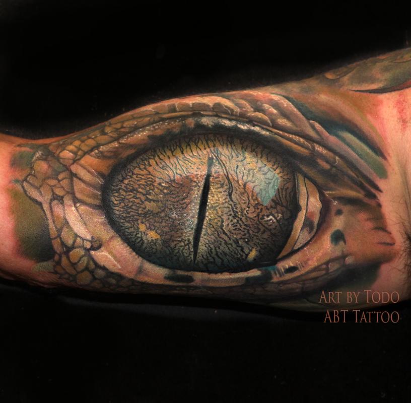 Gator Eye by Todo: TattooNOW