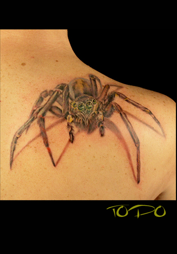 Looking for unique Todo Tattoos spider 