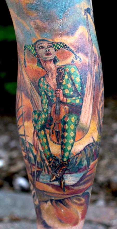 Tattoos - Jester in a hammock - 58939
