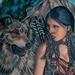 tattoo galleries/ - Wolf and Indian girl