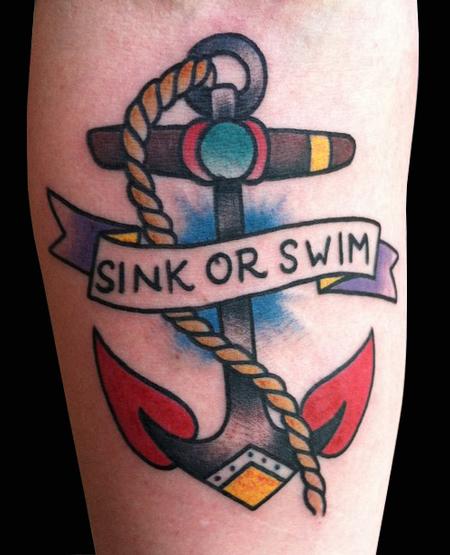 Adam Lauricella - Traditional Anchor Tattoo