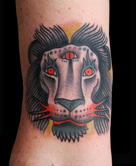 Adam Lauricella - Cosmic Lion Tattoo