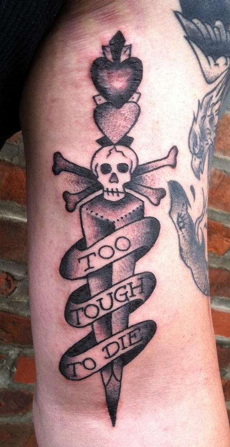 Adam Lauricella - Traditional Dagger Tattoo