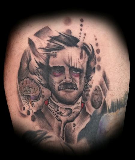 Adam Lauricella - Charm City Edgar allen Poe Tattoo