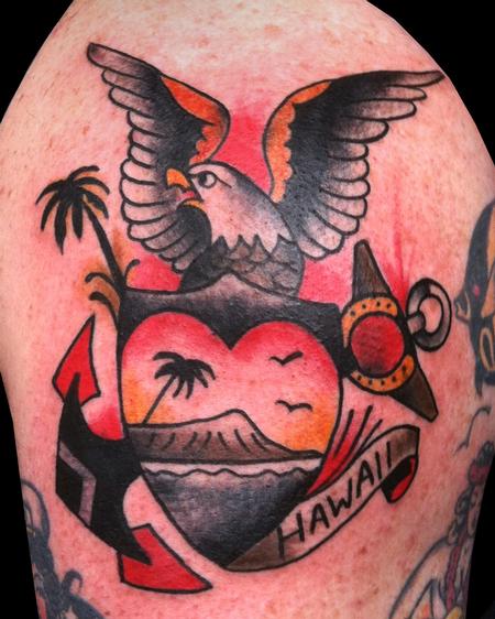 Traditional Sailor Jerry Hawaii Tattoo