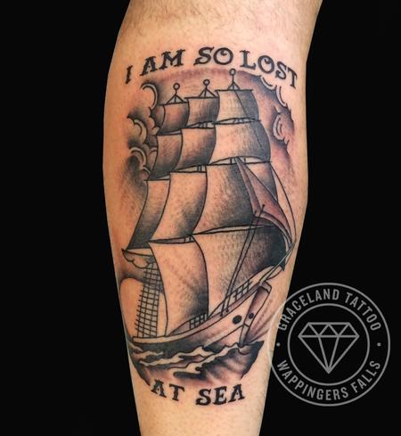 Tattoos - Traditional Clipper Ship - 104595