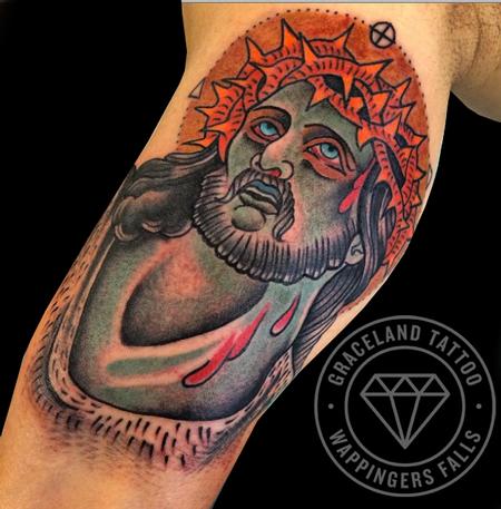 Adam Lauricella - Radiant Christ Tattoo