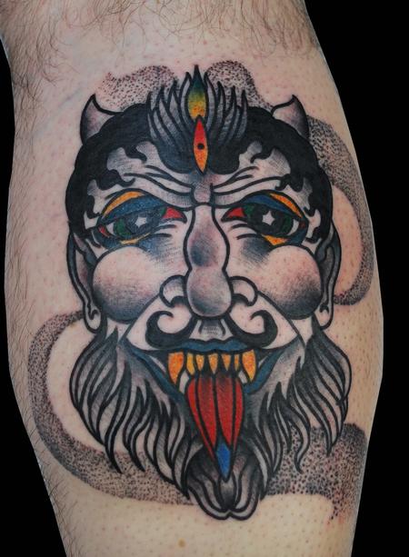 Adam Lauricella - Traditional Magician Tattoo