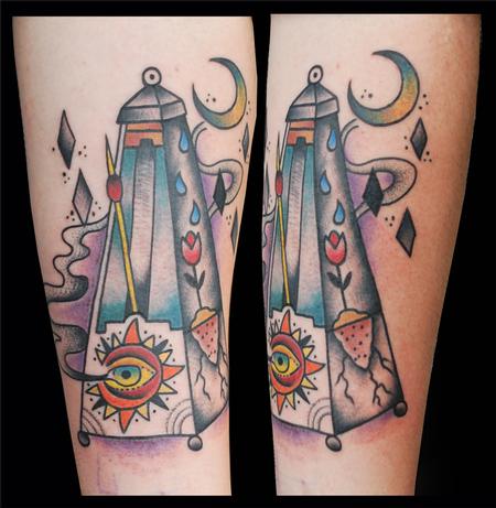 Tattoos - Traditional Metronome Tattoo - 75260