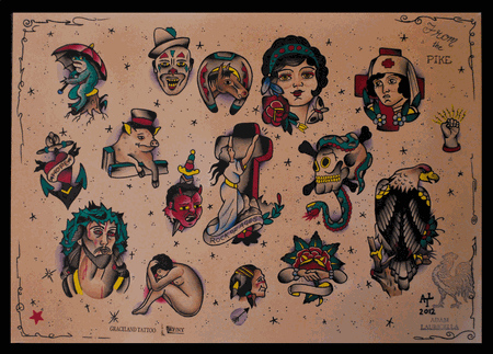 Adam Lauricella - Lines by Pike Tattoo Flash