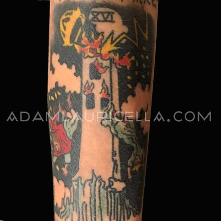 Adam Lauricella - The Tower Card Tattoo