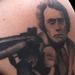 Tattoos - Clint Eastwood, Dirty Harry, Black and Gray Portrait Tattoo. - 56192
