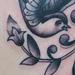 Traditional Sparrow and Scroll Work Tattoo Tattoo Design Thumbnail