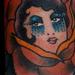 Tattoos - Traditional Rose with the Face of a Lady - 61686