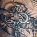 Tattoos - Antique Stippled Key Tattoo - 54930