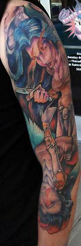 Looking for unique Kelly Gormley Tattoos?  Fighting Angels