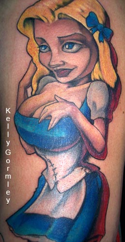 Tattoos - Pin Up tattoos - Blond Wench