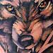 Tattoos - Wolf in negative Branches - 30959