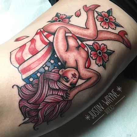 Tattoos - Traditional pinup tattoo - 130351