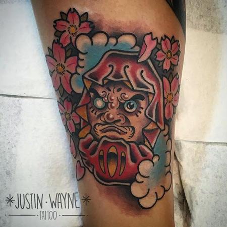 Tattoos - daruma cherry blossom tattoo - 129447