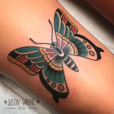 Tattoos - traditional butterfly tattoo - 128874