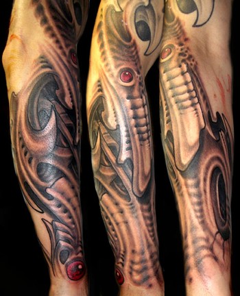 sleeve tattoos black and grey
