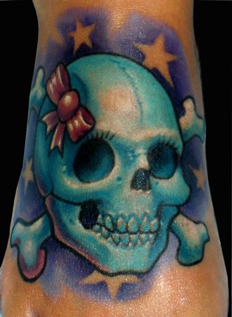 Tattoos - Adrian Dominic -  Cute Skull 