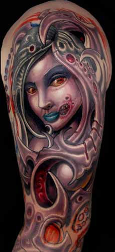 Tattoos - Adrian Dominic - Tim's Eeevil Wooo man.