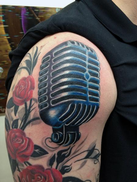 Studio 28 Tattoos : Tattoos : Music : Microphone Studio 28 Tattoos : Tattoos : Music : Microphone