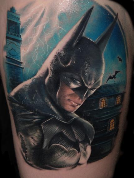 Alex De Pase Batman Tattoo
