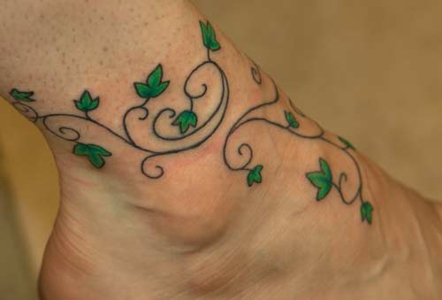 Tattoos - Fine Line tattoos - ivy vine. click to view large image