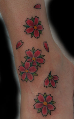 Flower tattoos Tattoos cherry