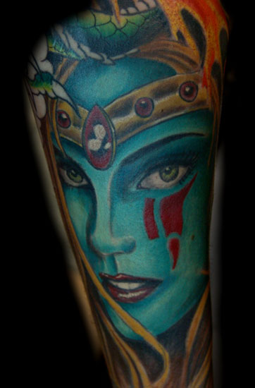 Tattoos - Anthony Lawton - alien pinup