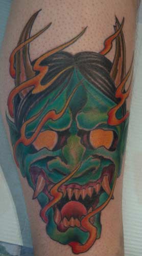 Tattoos - Anthony Lawton - hannya