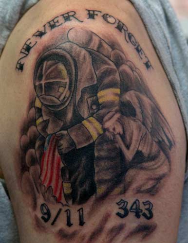 Tattoos Lettering tattoos 911 memorial click to view large image