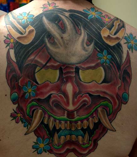 hannya mask tattoo. hannya mask tattoos.