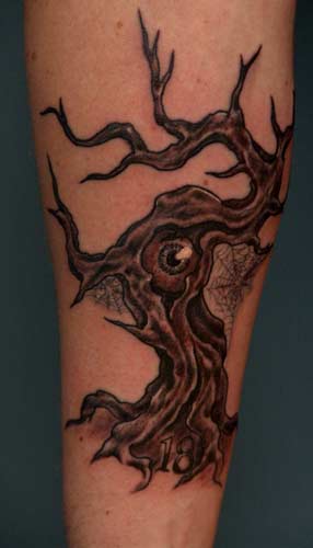 Anthony Lawton Tattoos evil tree