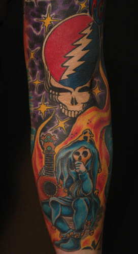 Tattoos - Nature Fire tattoos - greatful dead