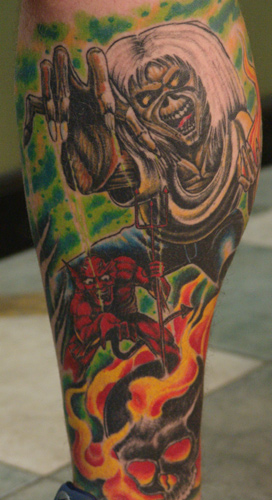 Color tattoos Tattoos iron maiden